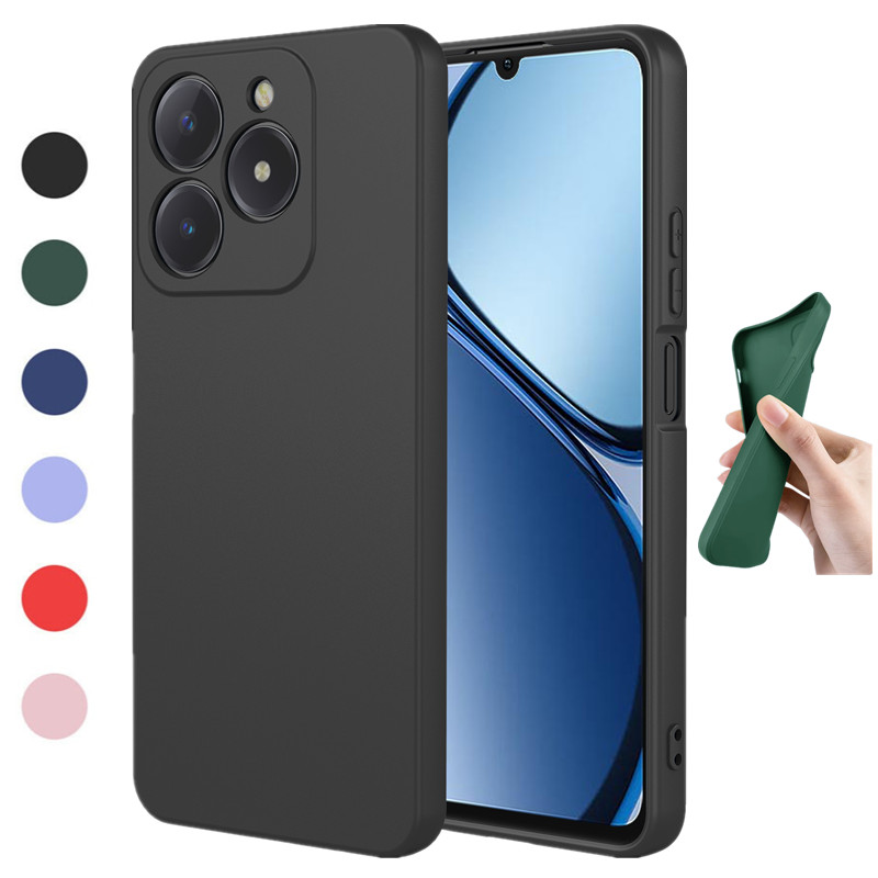 Realme C67 - ซิลิโคนเหลวแบบยืดหยุ่นสําหรับRealme C61 C63 C65 C67 4G