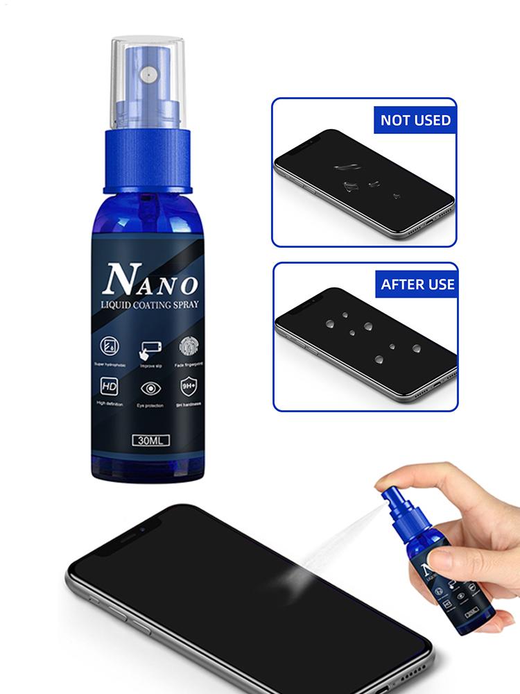 Oleophobic Coating Spray - สเปรย์ป้องกันหน้าจอแบบเหลว น้ำยาเคลือบหน้าจอแบบไม่ชอบน้ำ ฟิล์มป้องกัน ป้องกันรอยขีดข่วน ป้องกันรอยนิ้วมือ น้ำยาซ่อมแซม