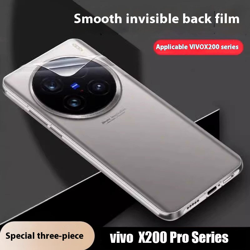 Vivo X200 - 3 ชิ้นกลับฝาครอบ Matte Hydrogel ฟิล์มสําหรับ VIVO