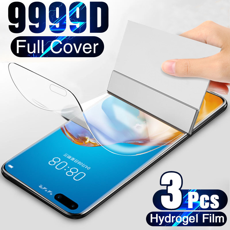 Flexible Tpu Film - 3PCS ไฮโดรเจลป้องกันหน้าจอสำหรับ Huawei P50 Pro Plus