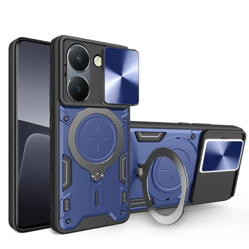 Vivo Y28 - เคสกันกระแทกแบบเลื่อนปิดกล้อง สำหรับ VIVO Y21D Y27S Y28S