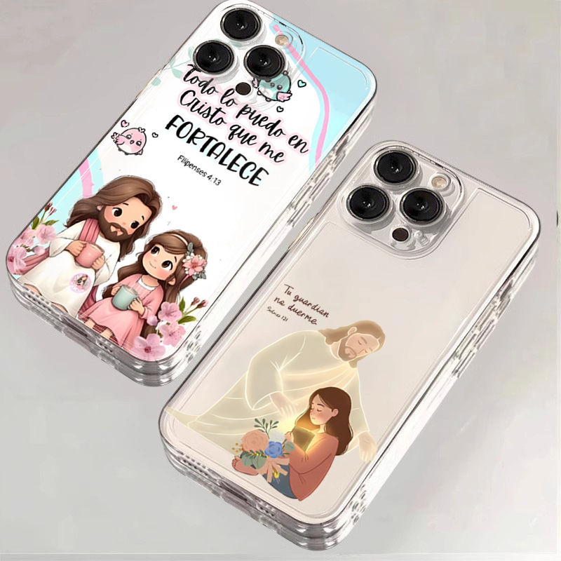 Xiaomi Redmi Note 14 - การ์ตูนพระเยซูและฉันพระคัมภีร์พิมพ์เคสโทรศัพท์สำหรับ Xiaomi Redmi Note 14 13