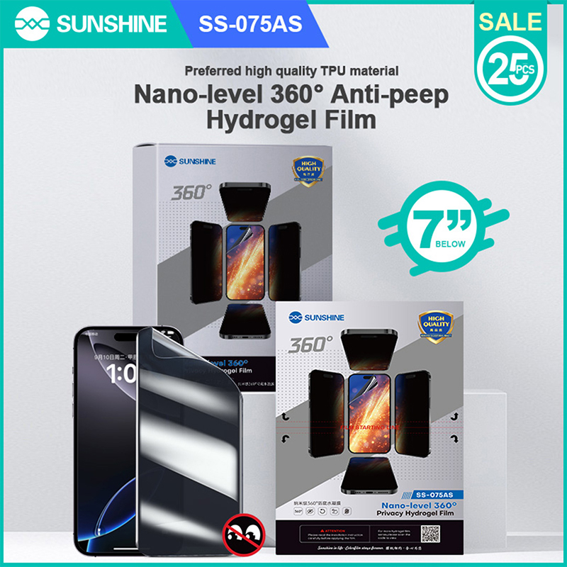 Screen Protector Cutter - ซันไชน์ SS-075AS 360 ° ฟิล์มไฮโดรเจลแบบไมโครแมทป้องกันการมองลอด ใช้ได้กับโทรศัพท์ทุกรุ่นต่ำกว่า