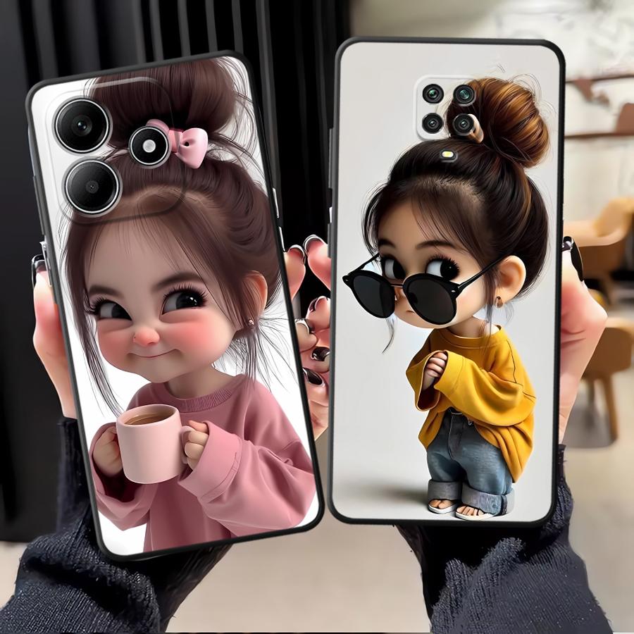 Xiaomi Redmi Note 14 - เคสโทรศัพท์ลายการ์ตูนสาวน้อยสำหรับ Xiaomi Redmi Note 14 10