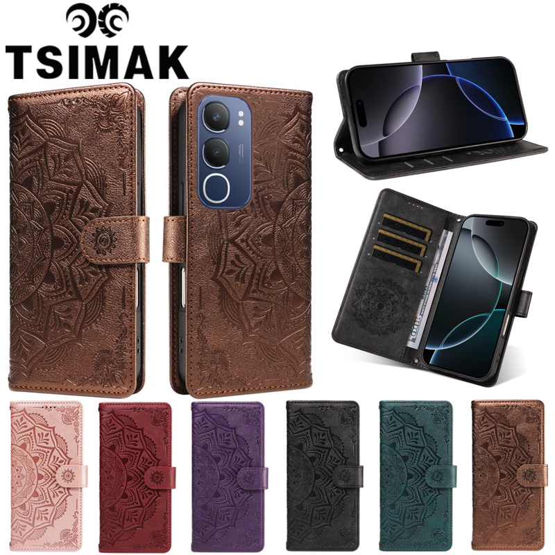 Vivo Y28 - เคสหนังแบบพับสำหรับ Vivo Y17S Y19S Y18S Y18