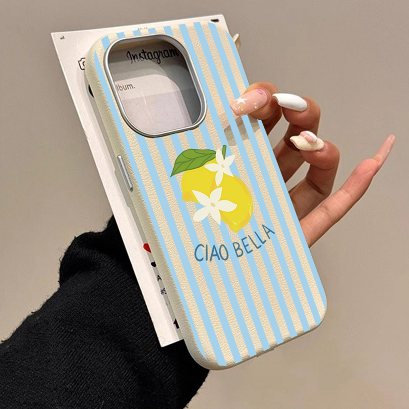 Samsung Galaxy S25 - เคสลายทางเลมอนสไตล์เรโทร เหมาะสำหรับ Samsung Galaxy S25 S24