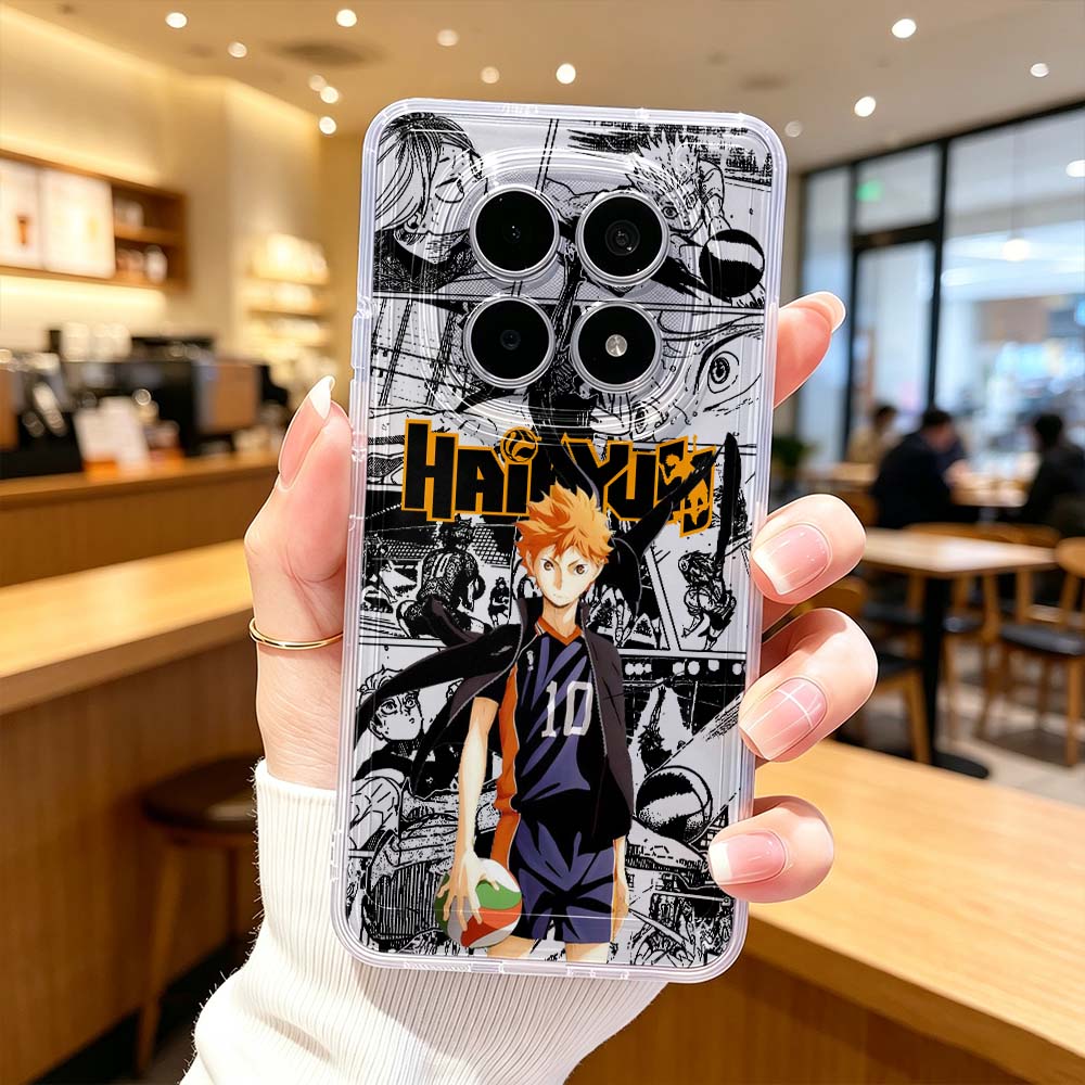 Xiaomi Poco X6 - เคสโทรศัพท์ใสกันกระแทก Haikyuu Cool Cover สำหรับ Xiaomi