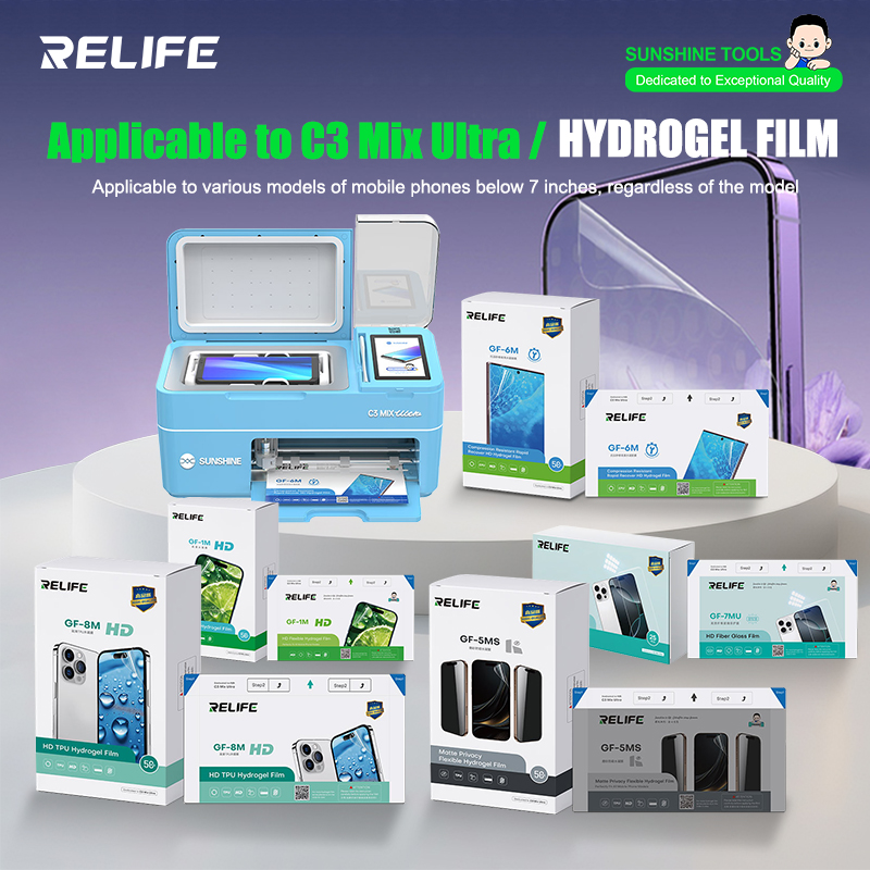 RELIFE GF-1M GF-5MS HD TPH Hyd - Screen Protector Cutter บทวิจารณ์และราคา