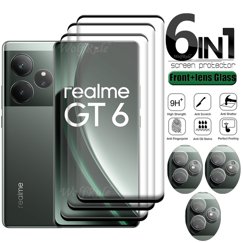 กระจกนิรภัย6ใน1สำหรับ Realme G - Realme Gt 6 บทวิจารณ์และราคา