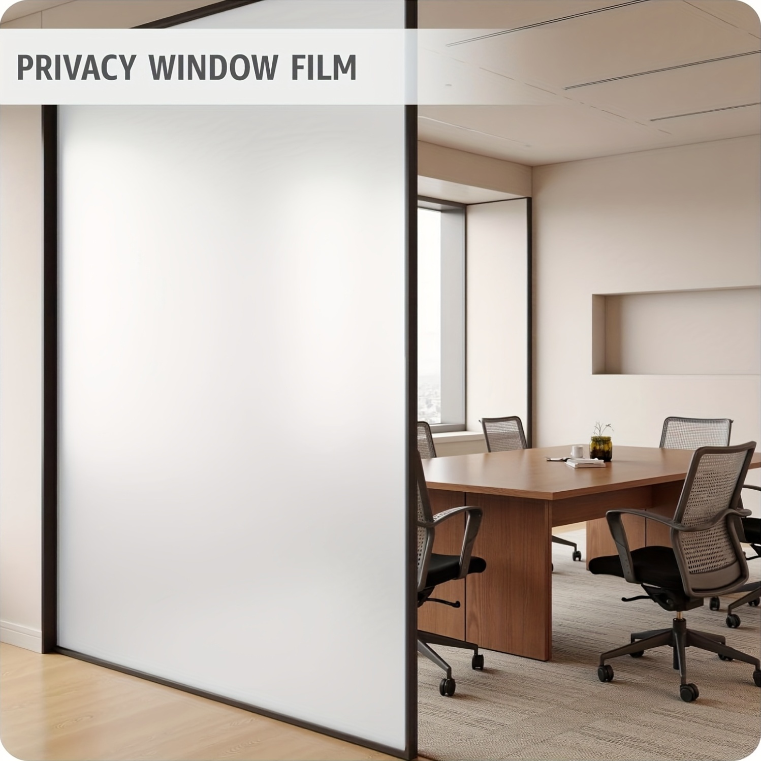 ฟิล์มติดกระจกกันมองเห็นสีขาวแบ - Privacy Screen Protector บทวิจารณ์และราคา