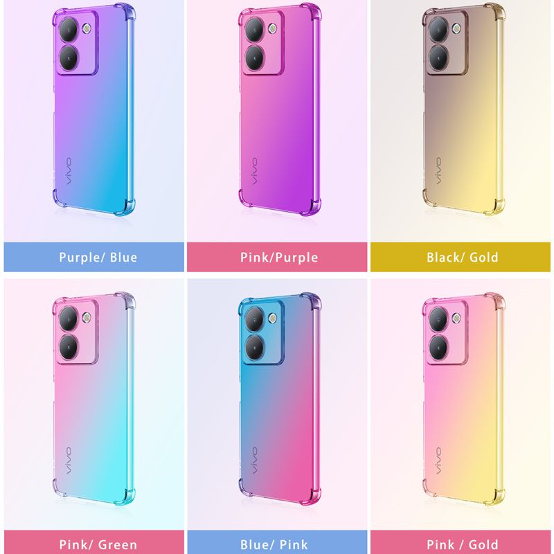 เคส TPU ไล่ระดับสีกันกระแทกสำห - Vivo Y28 บทวิจารณ์และราคา
